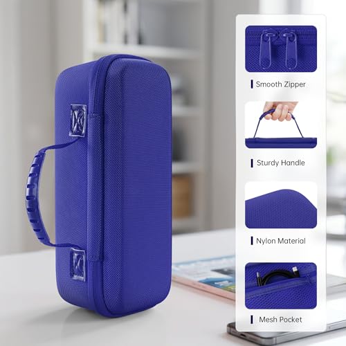 Hard Travel Case Compatible with Turtlebox Ranger Loud Outdoor Portable Bluetooth 5.4 Speaker, Hard Carrying Case with Handle, Shockproof Protective Speaker Storage Bag (Only Case) (blue) - color: blue