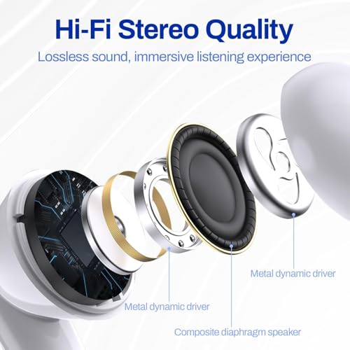 Headphones Earphones Wired with 3.5mm Plug, Wired Ear Buds with Built-in Remote to Control Music, Phone Calls, and Volume, Microphone Compatible with iPhone/Android/Laptop/PC(2 Pack)