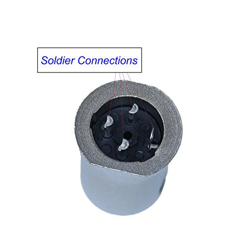 90 Degree Adjustable 3 Pin XLR Right Angle Connector - 7 Clockable Positions (Male) - color: MALE