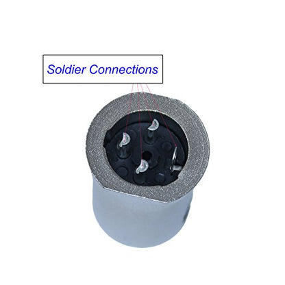 90 Degree Adjustable 3 Pin XLR Right Angle Connector - 7 Clockable Positions (Male) - color: MALE