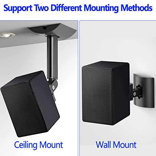 Aiweiwa Speaker Wall Mount for Samsung 9500S Ceiling Speaker Mount Bracket - Tilt and Swivel Adjustable Rear Speakers Mounting Bracket for Samsung SWA-9500S/ZA