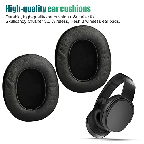 Replacement Ear Pads Memory Foam for Skullcandy Crusher Wireless Crusher | Headphones Ear Cushions Headset Earpads Ear Cups Cover Repair Parts for Skullcandy Crusher 3.0 Wireless Hesh 3