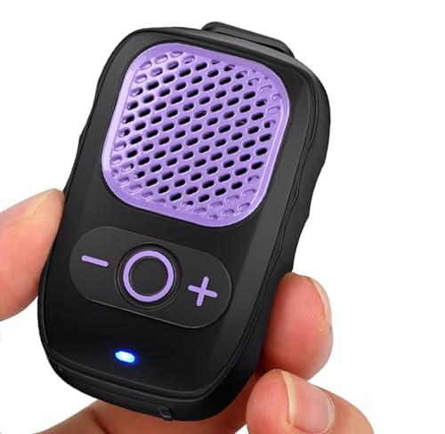 Wearable Bluetooth Speakers, Clip On Wireless Jobsite Speaker - Purple | 30H Playtime, IPX6 Water-Resistant, Portable, Built-in Mic, Hands-Free Calls, Non-Magnet - color: Purple