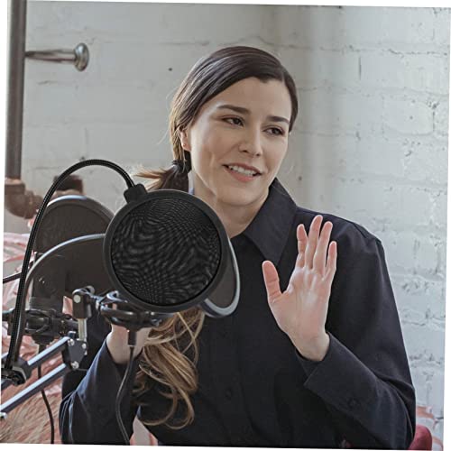 Microphone Windshield Protector Accessory with Noise Reduction Black