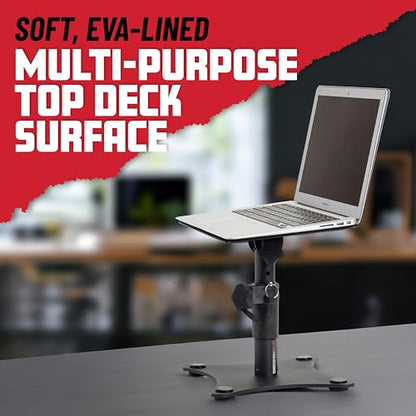 Gator Frameworks Desktop Studio Monitor and Speaker Stands with EVA Foam Padded Surface, Angle Adjustable from 0° to 15° – Set of 2 (GFWSPKSTMNDSK) - style: Desktop Stand