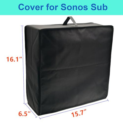 Sonos Sub Cover - Heavy Duty 600D, Dustproof, Water-Resistant, Scratch-Resistant Speaker Cover for Sonos Sub - color: For Sonos Sub