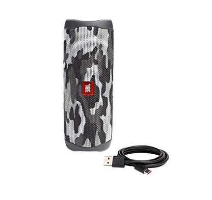 JBL Flip 5 Portable Waterproof Wireless Bluetooth Speaker - Black Camo (Renewed) - color: Black Camo
