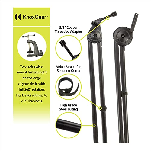 Knox Gear Microphone Stand for Yeti and Snowball (Black)