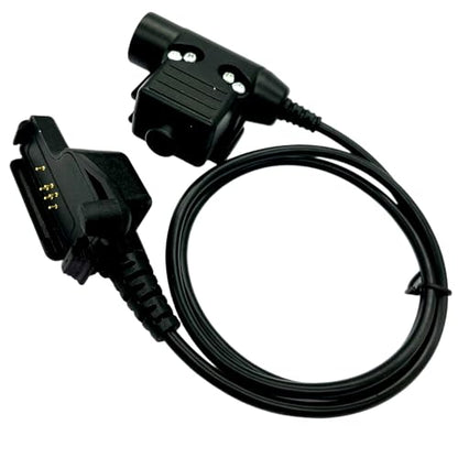 WODASEN Tactical Headset U94 PTT Adapter Push-to-Talk Big Button Radio Connector for Motorola XTS1500 XTS2000 XTS2500 XTS3000 XTS5000 HT1000 MTS2000 MTX5000 MTX8000 Walkie Talkie Civilian Wiring