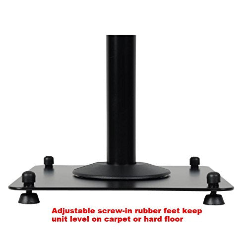 VideoSecu Floor Speaker Stand One Pair for Satellite Surround Sound Speakers MS07B2 1B5