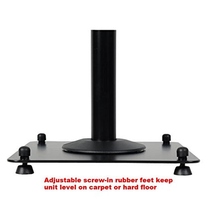 VideoSecu Floor Speaker Stand One Pair for Satellite Surround Sound Speakers MS07B2 1B5