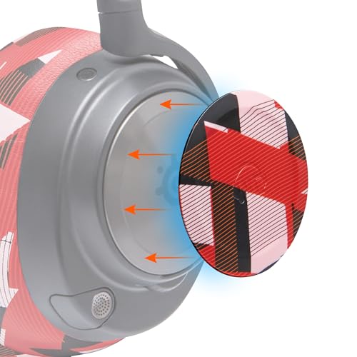 WC Side Plates for Arctis Nova Pro Wireless, Pro Wired & Nova Elite | Made by Wicked Cushions | Also fits Nova Pro Omni, 7, 7X & 7P | Red Prism - color: Red Prism