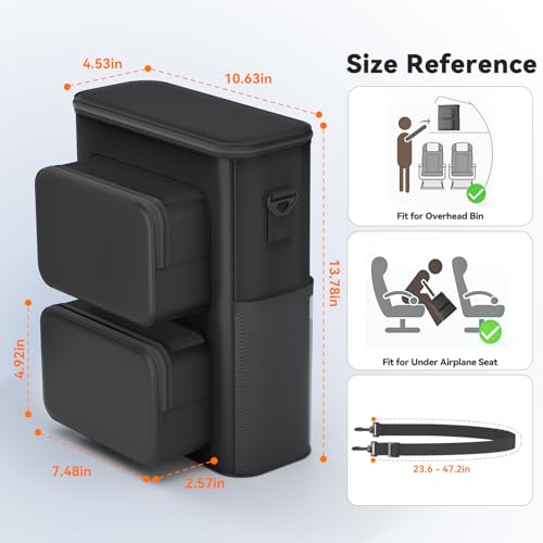 KDD Carrying Case Compatible with Gaming Headset and Controllers, Travel Gaming Console Bag with Multiple Pockets for Playstation 5 Controllers, PS Portal, Headphone, Game Cards and Accessories Kits
