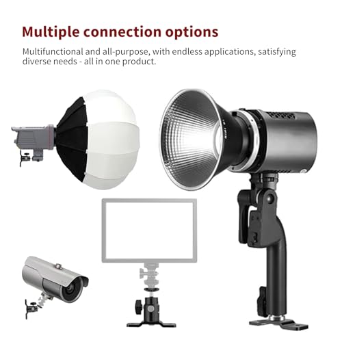 T-Shape Camera Wall Mount with 1/4" Screw and 5/8" Stud | Adjustable metal bracket for wall or ceiling use with cameras, monitors, speakers, CCTV, lights and VR base stations. - style: T Shape Wall Mount