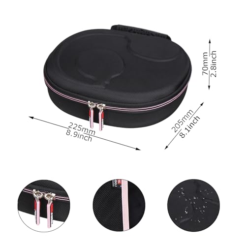 FBLFOBELI Hard Headphone Storage Case for Silensys E7 / PurelySound E7 / MOVSSOU E7 / COWIN E7 / Tapela E7 / Audonia E7 Active Noise Cancelling Bluetooth Headphones (Case Only) (Pink) - color: Pink