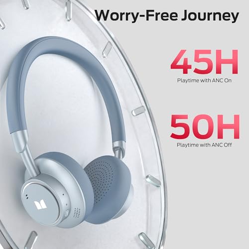 Monster N-Tune mini 02 Noise Cancelling Headphone, Over Ear Headphones Wireless Foldable Design, 50H Playtime Wireless Headphones, Bluetooth 6.0, Adjustable Lightweight and Comfortable for Travel