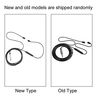 Replacement Earphone Cable, Upgraded Audio Cable with Mic for In-Ear Monitors, Durable Black for Musicians Commuters Gamers Fitness Enthusiasts