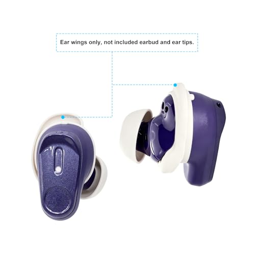 Klowcok Replacement Eartip Wings for Skullcandy Method 360 ANC, Beige - color: Beige