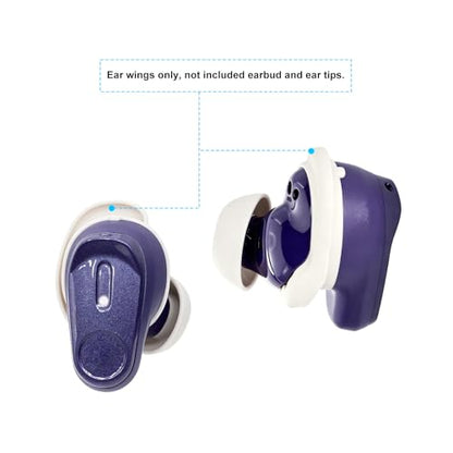 Klowcok Replacement Eartip Wings for Skullcandy Method 360 ANC, Beige - color: Beige