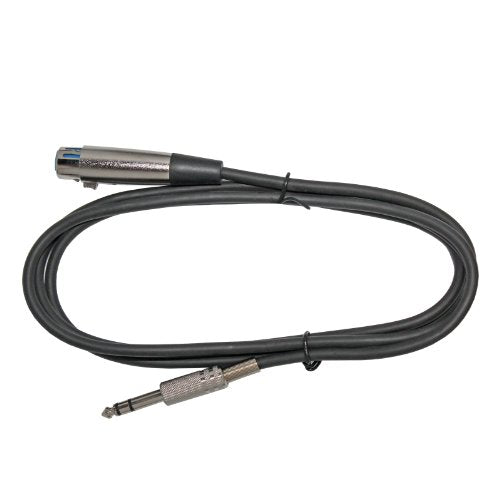 XLR to 1/4" Cable (6ft, XLR FEMALE-1/4" TRS) - color: XLR FEMALE-1/4" TRS, size: 6ft