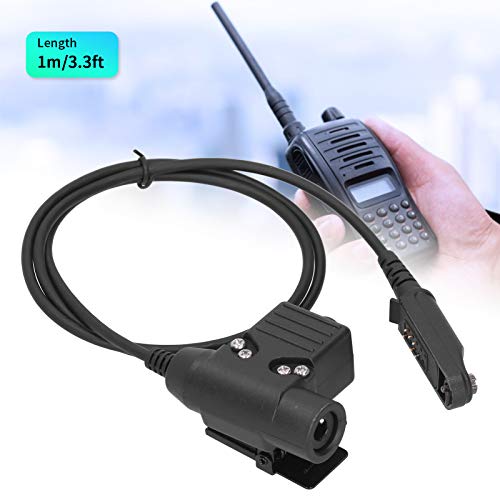 U94 PTT Cable Plug Headset Adapter Compatible for Baofeng UV 9R/UV 9RPLUS/UV XS Walkie Talkie, 3.3ft