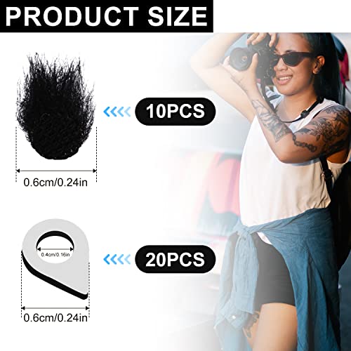 TOYMIS Microphone Wind Filter - 10pcs Camera Mic Windscreen & 20pcs Wind Muff Sticker for Outdoor Use