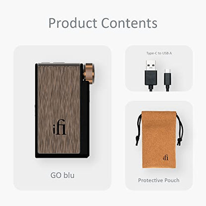 iFi GO blu – Portable Bluetooth 5.1 DAC/Headphone Amplifier | With 4.4mm & 3.5mm Headphone outputs