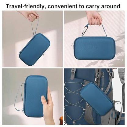 BOVKE Hard Travel Speaker Case for Bose New SoundLink Flex Speaker (2nd Gen) / Bose SoundLink Flex Bluetooth Portable Speaker, Mesh Pocket for Bose Speaker Charger, Charging Cables, Blue Dusk - color: Blue Dusk