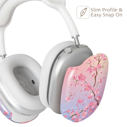 iBenzer Protective Case for AirPods Max Headphones, Ear Cups Cover for Apple AirPods Max (2024 USB-C / 2020 Lightning), Sakura Breeze, AP-MAX-133 - color: Sakura Breeze