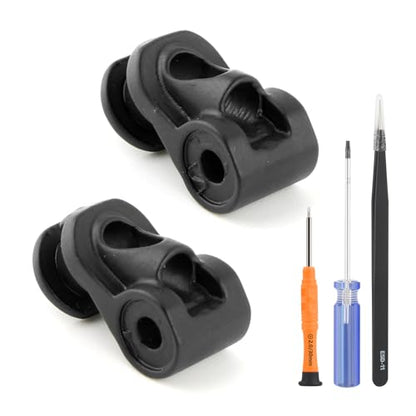 for QC35 Metal Hinge Swivel Replacement for Bose QuietComfort35 QC35/QC35 II/QC45/QC25 Hinge Swivel Metal Hinge Headphones Parts Accessories with Tool (Black)