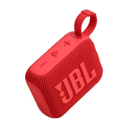 JBL Go 4 - Ultra-Portable, Waterproof and Dustproof Bluetooth Speaker, Big JBL Pro Sound with Punchy bass, 7-Hour Built-in Battery, Made in Part with Recycled Materials (Red) - color: Red