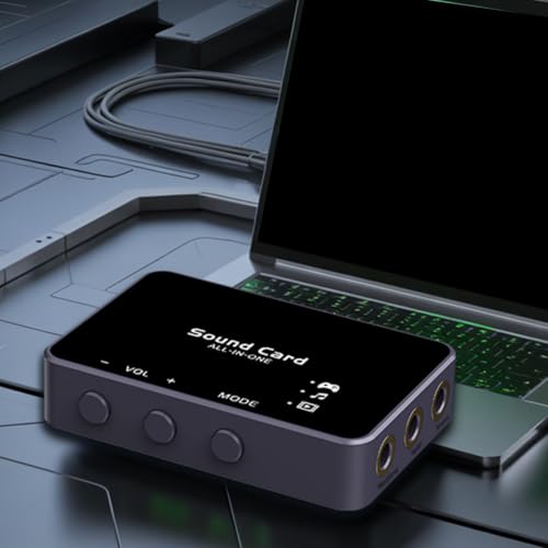 Cuifati USB External Sound Card, 192kHz 32bit DAC Virtual 7.1 Surround Sound for Gaming PC, with 3.5mm Headphone Jack and 24dB Audio Boost