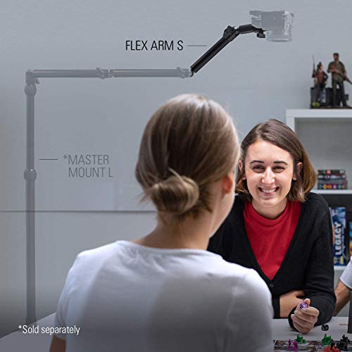 Elgato Flex Arm S, Premium 2-Section articulated Arm for easy Mounting and Adjusting of Lights, Cameras, and Microphones, for Streaming, Videoconferencing, and Studios, requires Multi Mount Essential