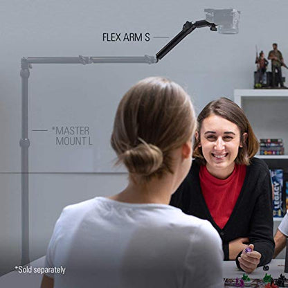 Elgato Flex Arm S, Premium 2-Section articulated Arm for easy Mounting and Adjusting of Lights, Cameras, and Microphones, for Streaming, Videoconferencing, and Studios, requires Multi Mount Essential