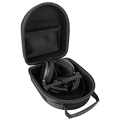 Geekria Shield Headphones Case Compatible with Audio-Technica ATH-R50x, ATH-AD1000X, ATH-A990Z, ATH-A900x, Replacement Extra Hard Shell Travel Carrying Bag with Cable Storage (Black)