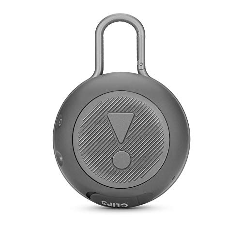 JBL CLIP 3 - Waterproof Portable Bluetooth Speaker - Gray (Renewed) - color: Gray