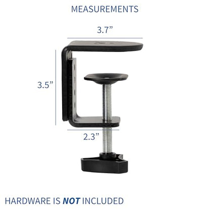 VIVO Heavy Duty Desk Clamp for Monitor Mount Desk Stand, No Scratch Universal Replacement C-clamp, Tabletop Surfaces up to 3.25 inches, Easy Install, Black, PT-SD-CP01A