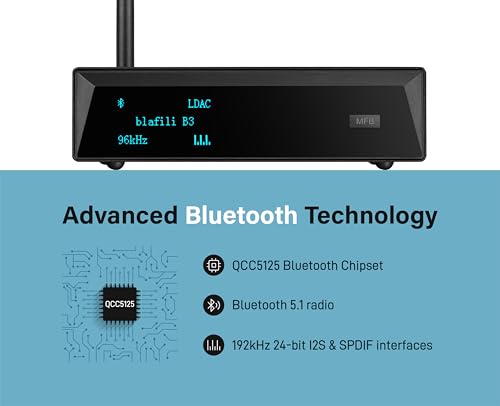 B3 Professional XLR Bluetooth 5.1 Audio Receiver, LDAC & aptX HD