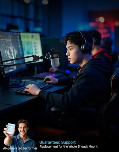 Custom Built for Razer Seiren Shock Mount, Elastic Suspension, Adapter | Anti-Vibration Elastic Suspension, Holder Clip & Screw Adapter. For Razer Seiren V3 Mini USB V2 Microphone, Ideal for Podcast - size: Razer Seiren Shock Mount