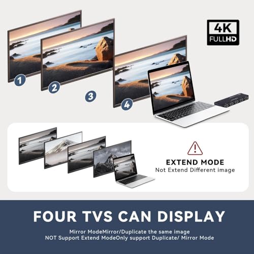 Xiwai HDMI 2.0 Splitter 4K 60hz Converter Ultra-HD Switch 1-IN-4-OUT 18Gbps UHD Hub Support HDCP SST Extended - style: HDMI Switch 2.0 (1 to 4 )with Cable
