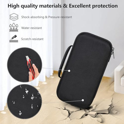 Carrying Case for Blue Tees Golf Player+, Player Pro GPS Speaker | Hard EVA Shell, Shockproof, Water Resistant, Scratch Resistant, Mesh Pocket for Charging Cable & Accessories, Black - color: Black