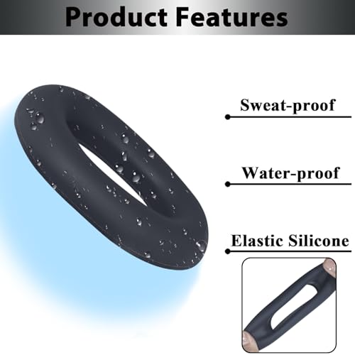 Adhiper 3-in-1 Silicone Sweat Case Cover for Sony WH-1000XM6 Headphones, XM6 Covers Accessories Silicone Ear Pads Covers & Headband Cover & Ear Cups Protector, Washable & Sweatproof - Midnight Blue - color: Midnight Blue