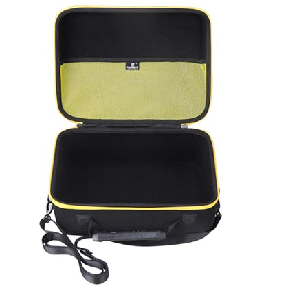 Tourmate Hard Case applicable DEWALT Bluetooth Speaker,Travel Case for 20V MAX Speaker, DCR010 100 ft Range Speaker Storage Box (Only Box) (Black + Yellow)