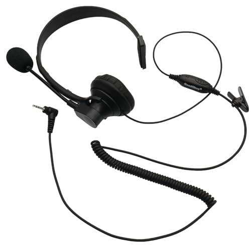 Over-Head Earpiece with Boom Mic VOX for Motorola MD200TPR MH230R MT350R MT352R MS355R MR355R Talkabout Walkie Talkie 1-pin