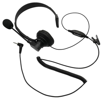 Over-Head Earpiece with Boom Mic VOX for Motorola MD200TPR MH230R MT350R MT352R MS355R MR355R Talkabout Walkie Talkie 1-pin