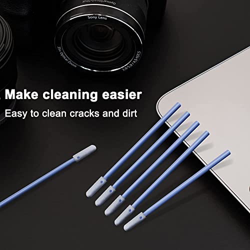 Wellgler's 100pcs Foam Cleaning Swabs, Multi-Purpose Cleanroom Foam Tip, Cleaning Swab Kitip,Lab Swabs. - color: 100pcs