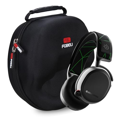 FBLFOBELI Hard Storage Case for SteelSeries Arctis 1 3 5 7 7X 7+ 7P+ 9 9X PRO PRO+ Prime/Arctis Nova pro 1 1P 1X 3 7 7X 7P/Pioneer DJ HDJ-X5/G733 Lightspeed Wireless Gaming Headset (Black) - color: Black