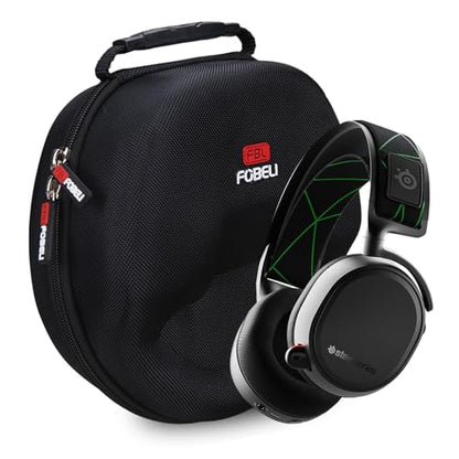FBLFOBELI Hard Storage Case for SteelSeries Arctis 1 3 5 7 7X 7+ 7P+ 9 9X PRO PRO+ Prime/Arctis Nova pro 1 1P 1X 3 7 7X 7P/Pioneer DJ HDJ-X5/G733 Lightspeed Wireless Gaming Headset (Black) - color: Black