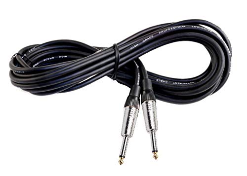 Fat Toad 20ft Guitar Cables (ShieldedPRO X Series) 8-Pack – 1/4" Gold Jack Instrument Cords with 24GA Wires Conductor for Bass, Amp, Pedals & Studio Gear - size: 8-Pack