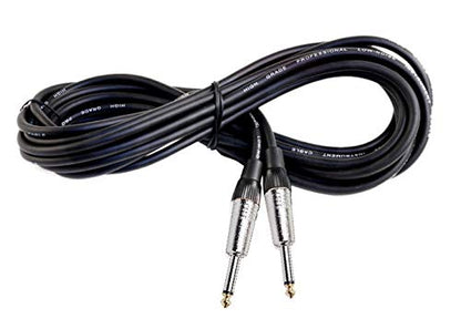 Fat Toad 20ft Guitar Cables (ShieldedPRO X Series) 8-Pack – 1/4" Gold Jack Instrument Cords with 24GA Wires Conductor for Bass, Amp, Pedals & Studio Gear - size: 8-Pack